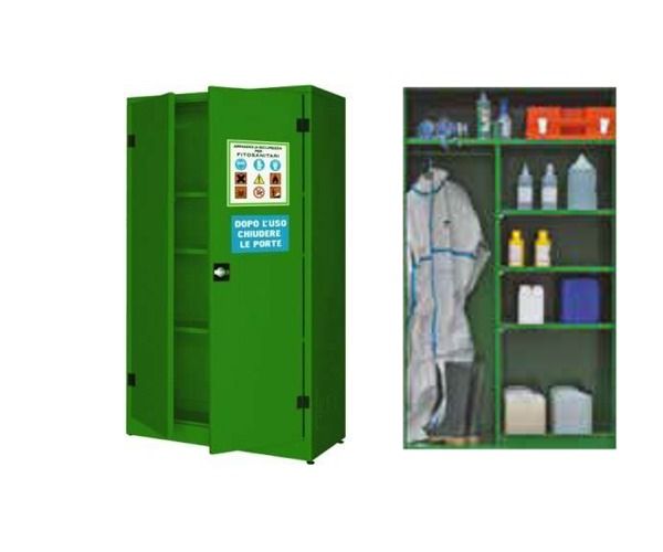 ARMCOMPO per FITOSANITARI CON DIVISORI - dim 1075x500x1850H mm