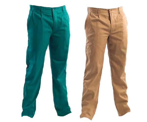 PPLOYAL Pantalone 100% cotone massaua 260 gr. VERDE o KAKI