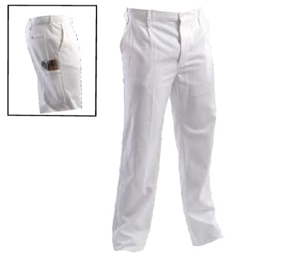 PPLOYAL Pantalone 240 gr cotone bianco