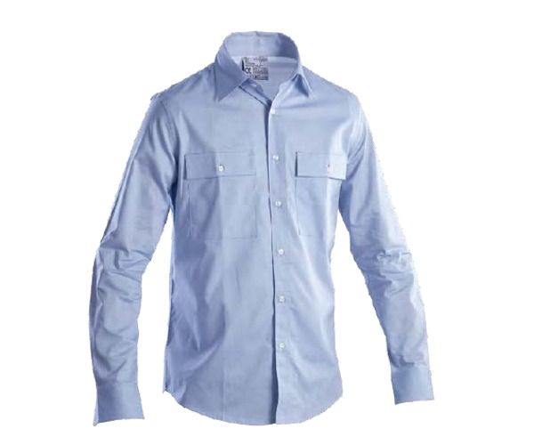 PPLOYAL Camicia chambray poliestere/cotone 125 gr manica lunga