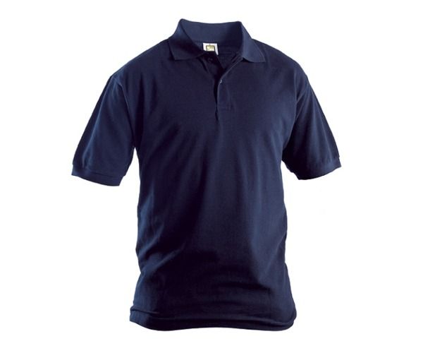 PPLOYAL Polo standard 3 bottoni manica corta 100% cotone piquet pettinato 190 gr.  BLU NAVY