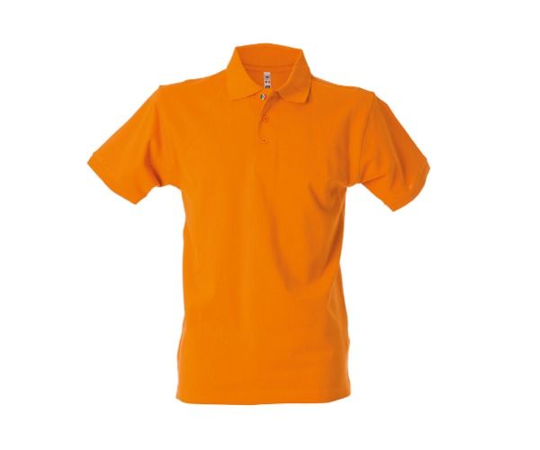 Polo colombia MAN JRC orange cotone piquet 180 gr